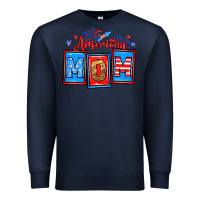 Navy American mom Premium Sweatshirt - Neo Western