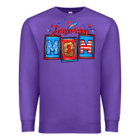 Purple American mom Premium Sweatshirt - Neo Western