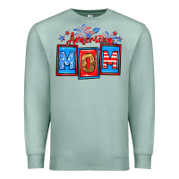 Seafoam American mom Premium Sweatshirt - Neo Western