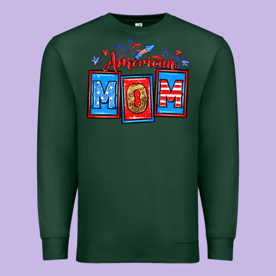 American Mom Premium Sweatshirt Designed By Neo Western