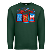 Sports Green American mom Premium Sweatshirt - Neo Western