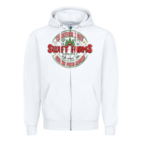 White Christmas swiftmas Zipper Hoodie - MaliasSmallBusiness