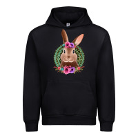 Black western leopard and flowers easter bunny Urban Hoodie - Jasminsmagicworld