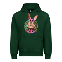 Foreset Green western leopard and flowers easter bunny Urban Hoodie - Jasminsmagicworld