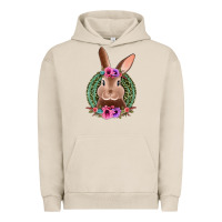 Pigment French Oak western leopard and flowers easter bunny Urban Hoodie - Jasminsmagicworld