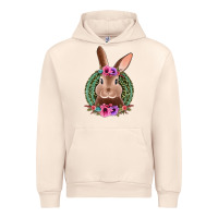 Sandshell western leopard and flowers easter bunny Urban Hoodie - Jasminsmagicworld