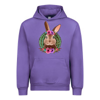 Tulip western leopard and flowers easter bunny Urban Hoodie - Jasminsmagicworld