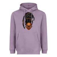 Lavender afro woman faux jumbo locs Heavyweight Hoodie - texasbilliewilder