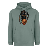 Sage afro woman faux jumbo locs Heavyweight Hoodie - texasbilliewilder