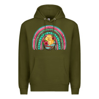 Army Green hatched egg easter chicks rainbow Premium Hoodie - Artiststas