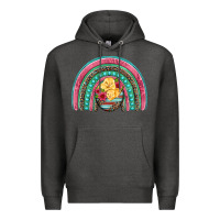 Charcoal Heather hatched egg easter chicks rainbow Premium Hoodie - Artiststas