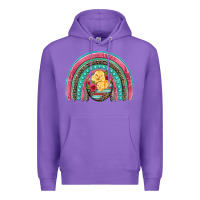 Purple hatched egg easter chicks rainbow Premium Hoodie - Artiststas
