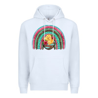 White hatched egg easter chicks rainbow Premium Hoodie - Artiststas