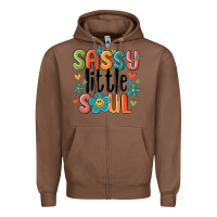 Chestnut sassy little soul smiley Zipper Hoodie - MaliasSmallBusiness
