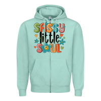 Sassy Little Soul Smiley Zipper Hoodie | Teevron