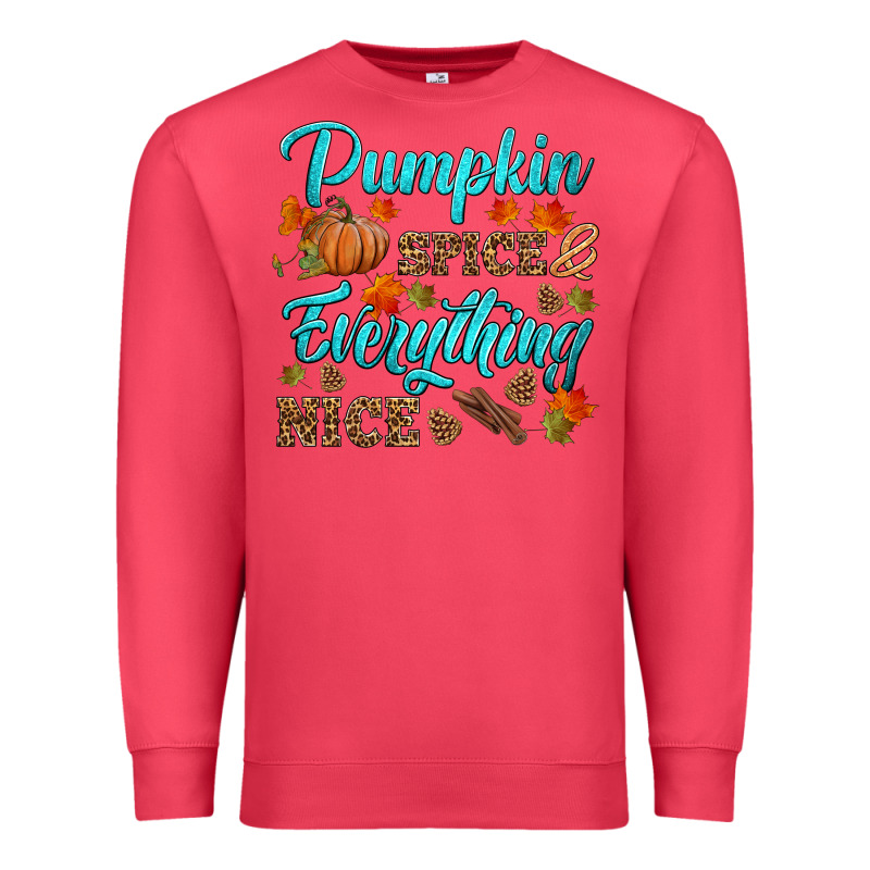 Pumpkin Spice Everything Nice Premium Sweatshirt by HRA Design Shop | Teevron