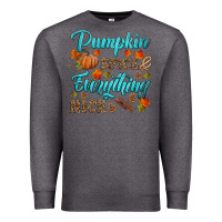 Charcoal Heather pumpkin spice everything nice Premium Sweatshirt - HRA Design Shop