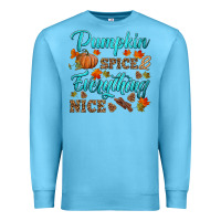 Ocean Blue pumpkin spice everything nice Premium Sweatshirt - HRA Design Shop