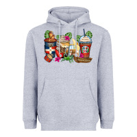 Heather Grey dominican republic coffee cups Heavyweight Hoodie - Zillion Design Studio
