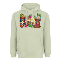 Matcha dominican republic coffee cups Heavyweight Hoodie - Zillion Design Studio