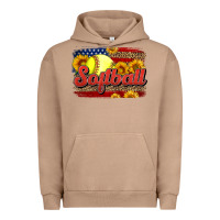 Pigment Burro Western American Flag Softball Urban Hoodie - LillyAllenDesigns