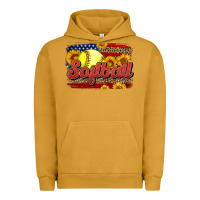 Pigment Peanut Butter Western American Flag Softball Urban Hoodie - LillyAllenDesigns