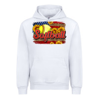 White Western American Flag Softball Urban Hoodie - LillyAllenDesigns