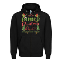 Black custom family christmas 2024 marking memories toge Zipper Hoodie - MaliasSmallBusiness