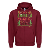 Burgundy custom family christmas 2024 marking memories toge Zipper Hoodie - MaliasSmallBusiness
