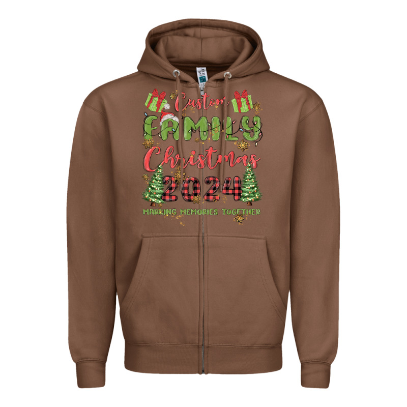 Custom Family Christmas 2024 Marking Memories Toge Zipper Hoodie by MaliasSmallBusiness | Teevron