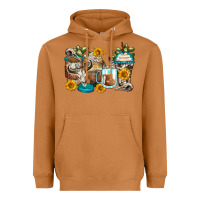 Meerkat bull skull coffee cups Heavyweight Hoodie - Zillion Design Studio