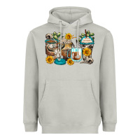 Moon Dust bull skull coffee cups Heavyweight Hoodie - Zillion Design Studio