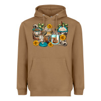 Toasted Coconut bull skull coffee cups Heavyweight Hoodie - Zillion Design Studio