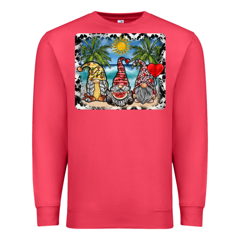 Summer Gnome Mousepad Premium Sweatshirt by SublimationCraftShop | Teevron