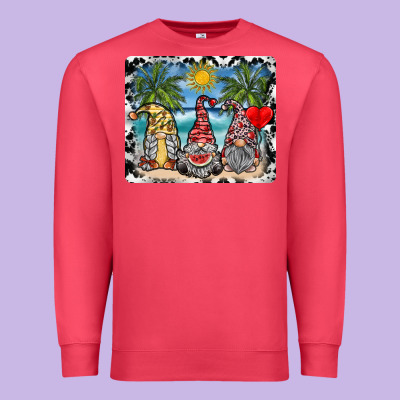 Summer Gnome Mousepad Premium Sweatshirt Designed By Sublimationcraftshop