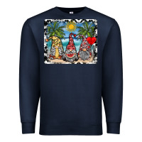 Navy summer gnome mousepad Premium Sweatshirt - SublimationCraftShop