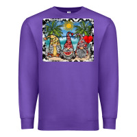 Purple summer gnome mousepad Premium Sweatshirt - SublimationCraftShop