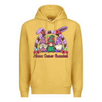 Antique Gold happy easter gnomies rainbow Premium Hoodie - Artiststas