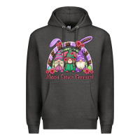 Charcoal Heather happy easter gnomies rainbow Premium Hoodie - Artiststas