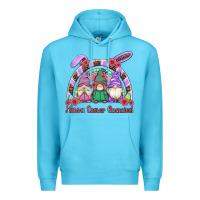 Ocean Blue happy easter gnomies rainbow Premium Hoodie - Artiststas