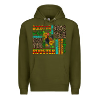 Army Green rooster Premium Hoodie - AdoDesignShop