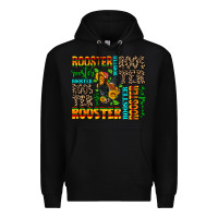 Black rooster Premium Hoodie - AdoDesignShop