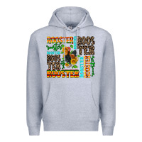 Heather Grey rooster Premium Hoodie - AdoDesignShop