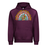 Mauve Wine western easter rainbow Urban Hoodie - Jasminsmagicworld