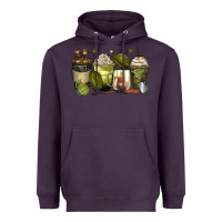 Plum army coffee cups Heavyweight Hoodie - Zillion Design Studio
