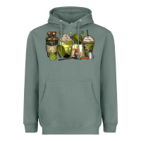 Sage army coffee cups Heavyweight Hoodie - Zillion Design Studio