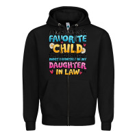 Black i don't have a favorite child Zipper Hoodie - MaliasSmallBusiness