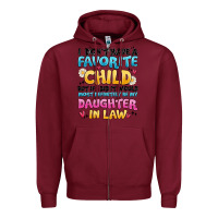 Burgundy i don't have a favorite child Zipper Hoodie - MaliasSmallBusiness