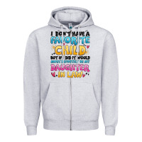 Heather Grey i don't have a favorite child Zipper Hoodie - MaliasSmallBusiness