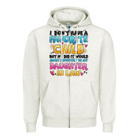 Oatmeal Heather i don't have a favorite child Zipper Hoodie - MaliasSmallBusiness